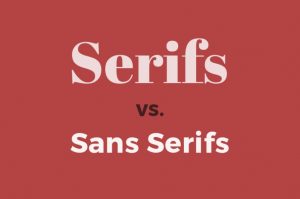 مقایسه فونت خانواده serif با Sans serif