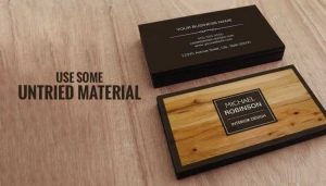 نکات طراحی کارت های ویزیت خیره کننده - از مقداری مواد امتحان نشده استفاده کنید