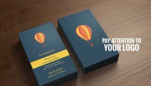 نکات طراحی کارت ویزیت - توجه به لوگو