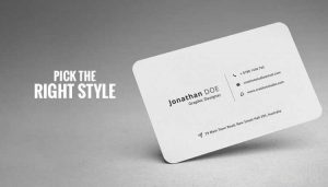 نکات طراحی کارت های ویزیت خیره کننده - سبک مناسب را انتخاب کنید